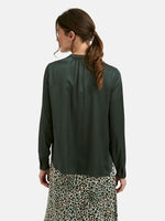 Load image into Gallery viewer, Milano Satin Blouse Forest
