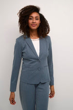 Load image into Gallery viewer, Cream Geo Print Blazer -MULTI
