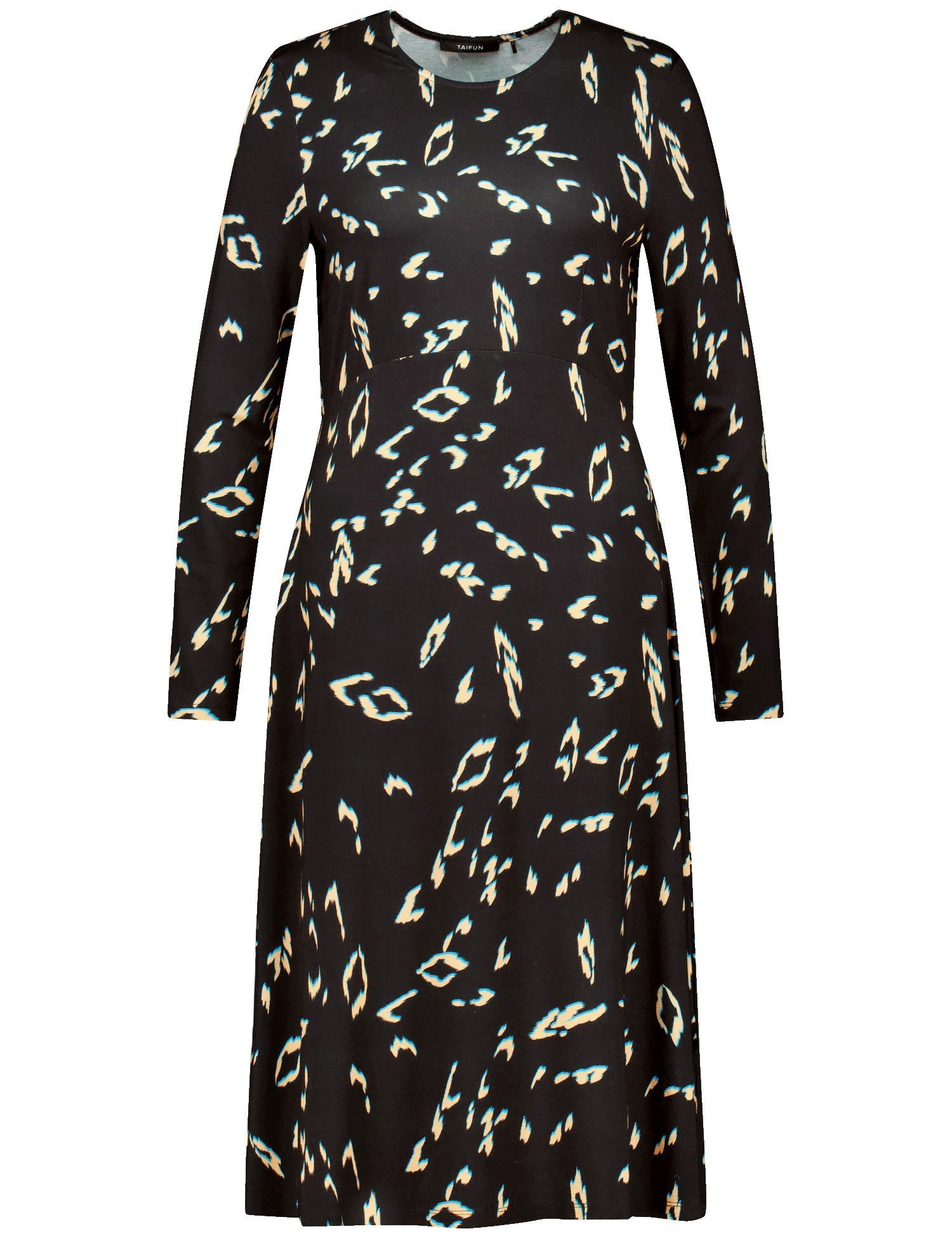 Taifun Jersey Printed Dress Black