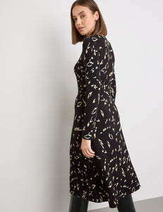 Taifun Jersey Printed Dress Black