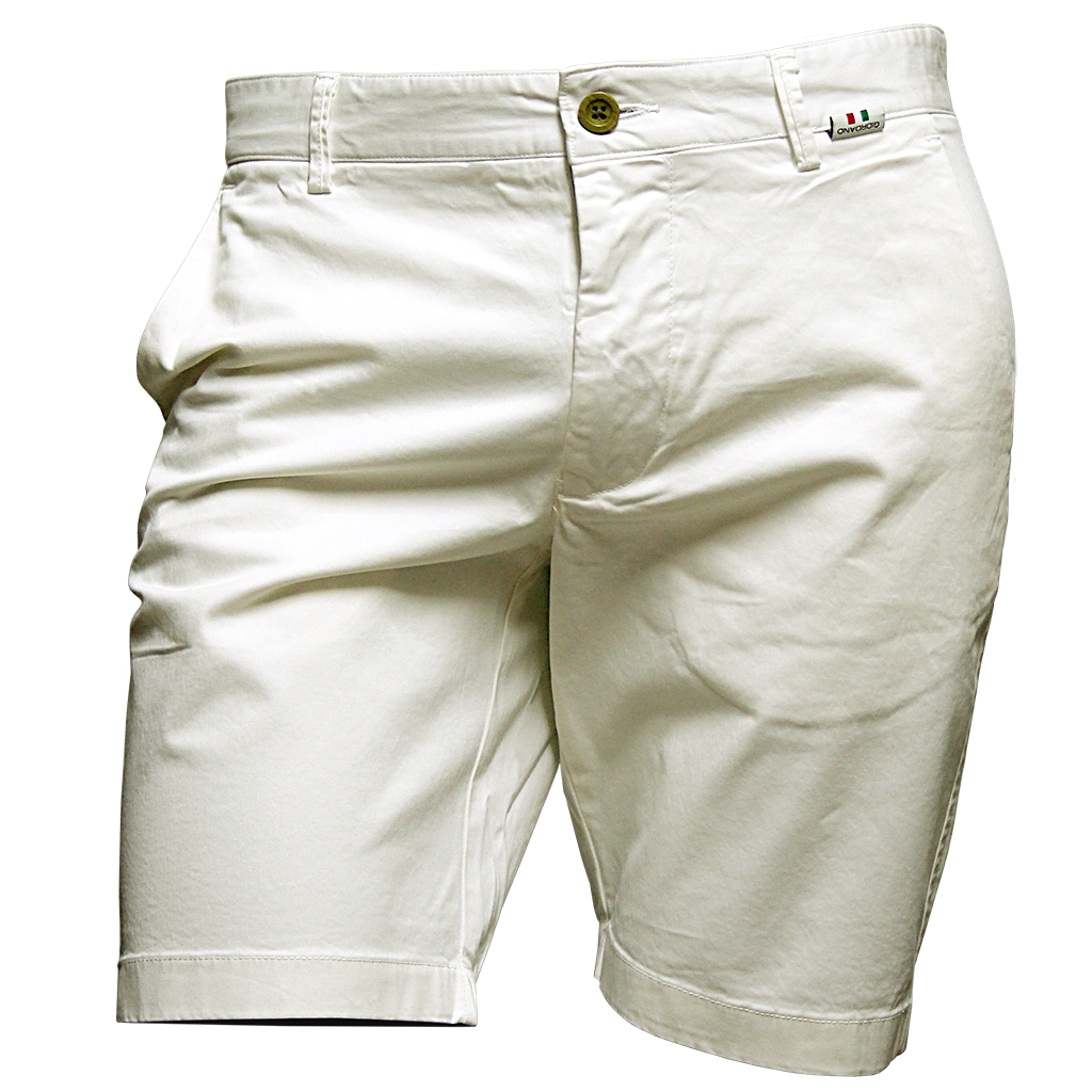 White Twill Shorts