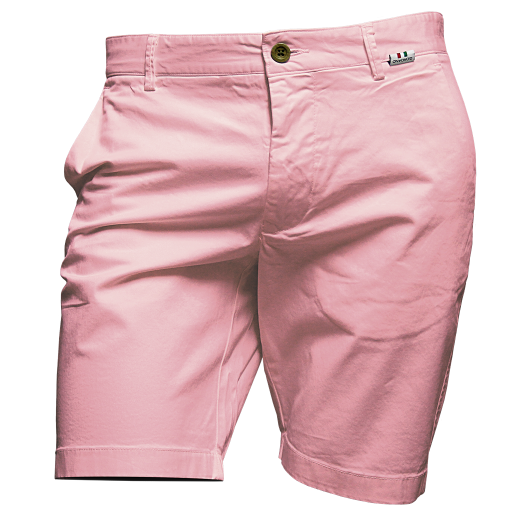 Pink Twill Shorts