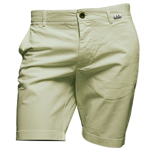 Beige Twill Shorts