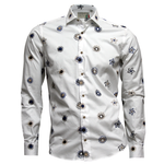 Load image into Gallery viewer, Poggianti 1958 Fancy Embroidered Shirt White
