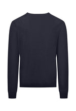 Load image into Gallery viewer, Fynch Hatton Cashmere and Wool Sweater V-Neck Navy
