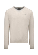 Load image into Gallery viewer, Fynch Hatton Cashmere and Wool Sweater V-Neck Off White
