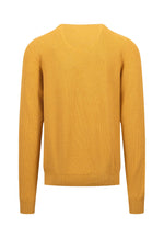 Load image into Gallery viewer, Fynch Hatton Textured Cotton Crew Neck Sweater Mustard
