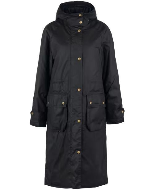 Barbour Cannich Waxed Jacket Black