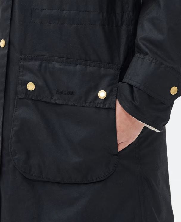 Barbour Cannich Waxed Jacket Black