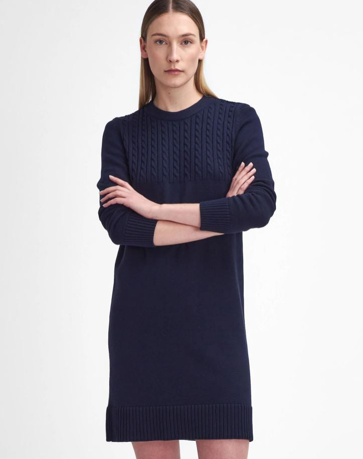 Barbour Guernsey Knitted Dress Navy