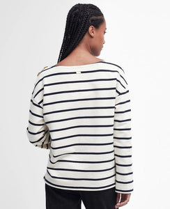 Barbour Caroline Long Sleeve Top Off White