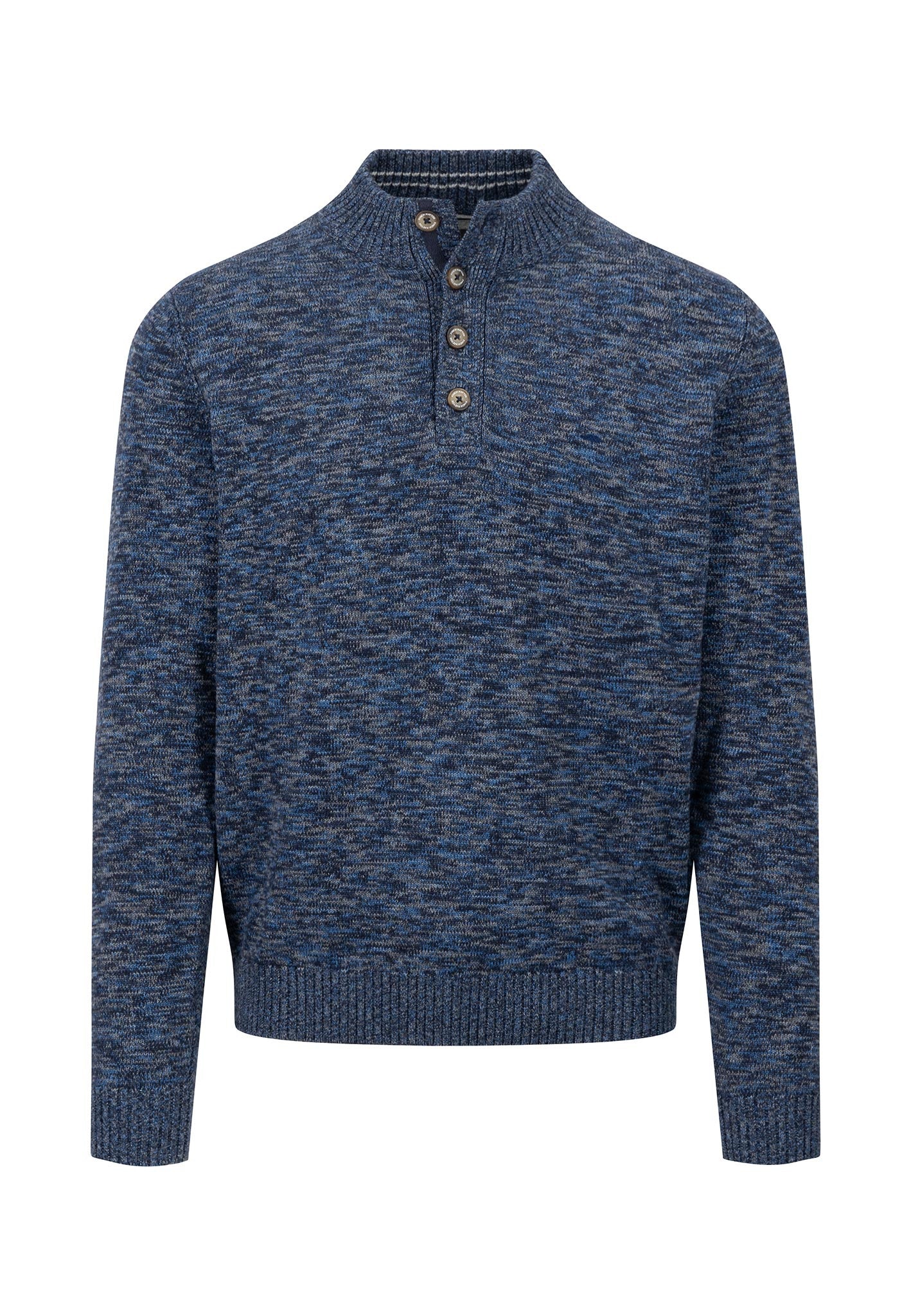 Fynch Hatton Button Through Sweater Navy