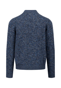 Fynch Hatton Button Through Sweater Navy