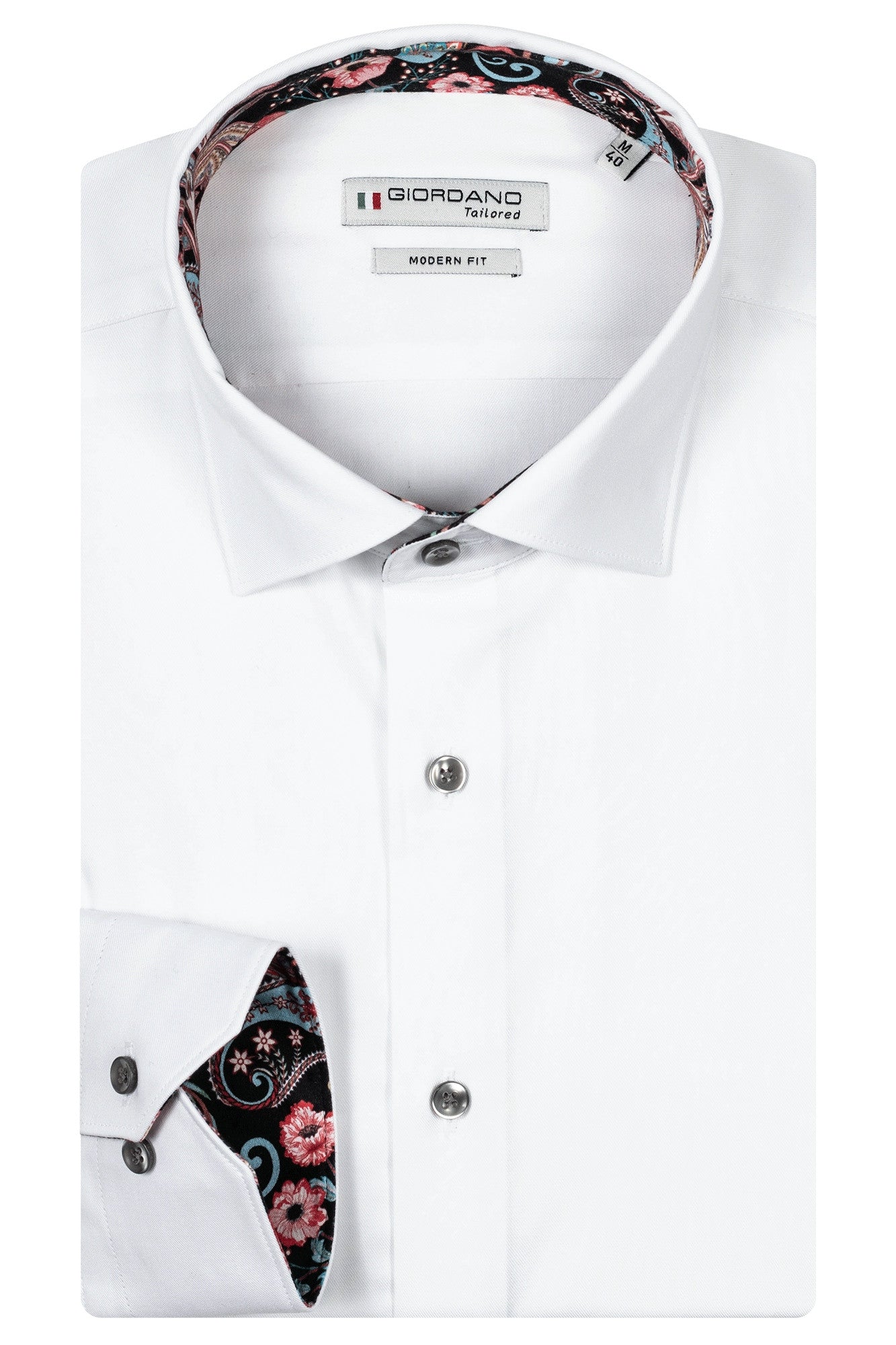 Giordano Modern Fit Fine Twill Shirt White