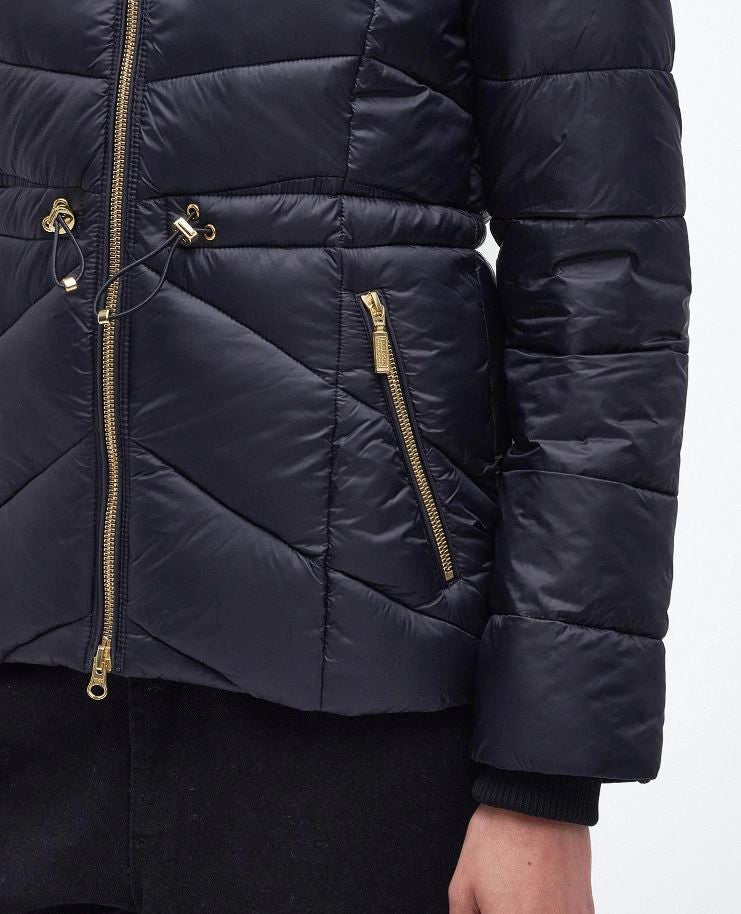 Barbour International Island Quilt Black