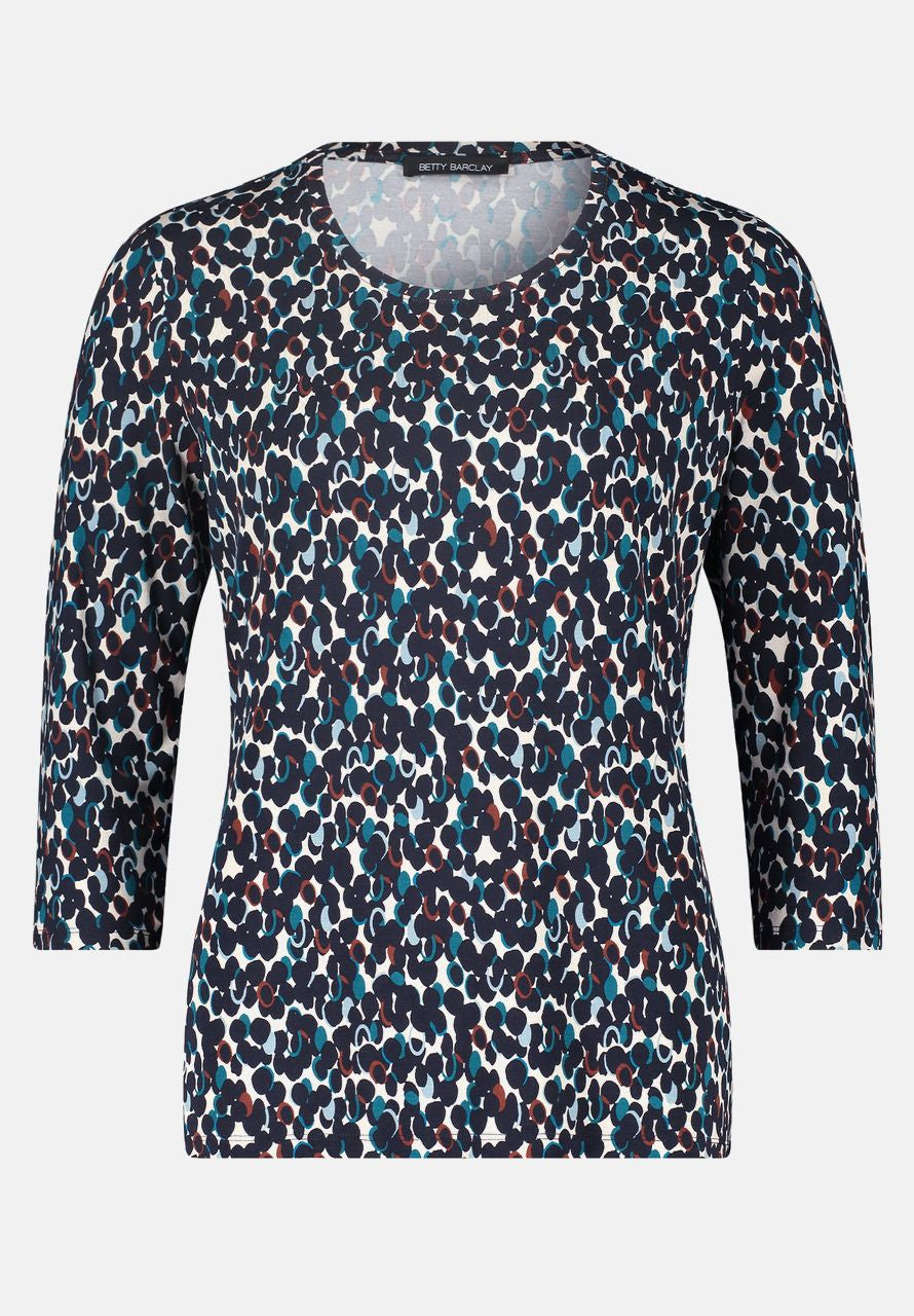 Betty Barclay Printed Jersey Blue