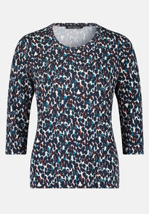 Betty Barclay Printed Jersey Blue