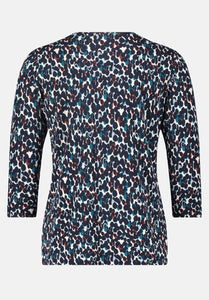 Betty Barclay Printed Jersey Blue