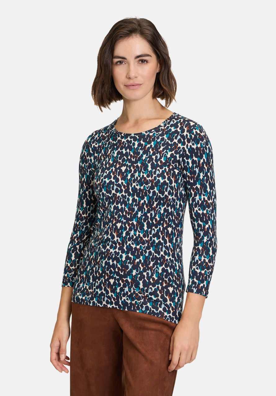 Betty Barclay Printed Jersey Blue