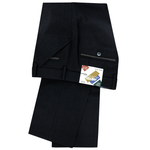 Load image into Gallery viewer, Meyer Textured Cotton Dress Trouser Navy Regular Leg
