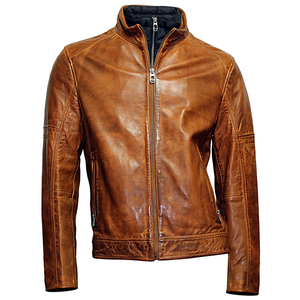 Tan Nappa Leather Bender Jacket
