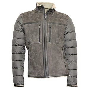 Milestone Suede Dorino Jacket Grey