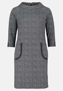 Betty Barclay Knitted Shift Dress Grey