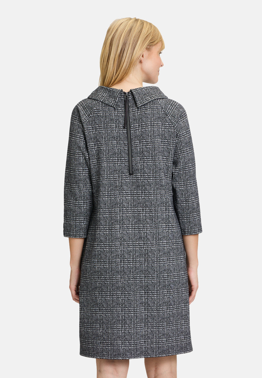 Betty Barclay Knitted Shift Dress Grey