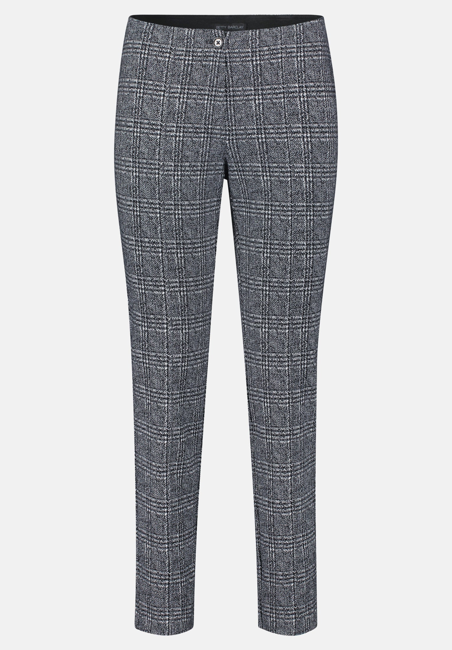 Betty Barclay Checked Trousers Grey