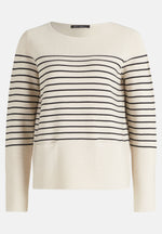 Load image into Gallery viewer, Betty Barclay Stripe Fine Knit Biege
