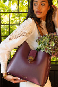 Luella Grey Alexi Plum Tote Plum