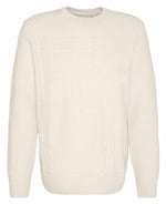 Load image into Gallery viewer, White Cable Crew Neck Sweater
