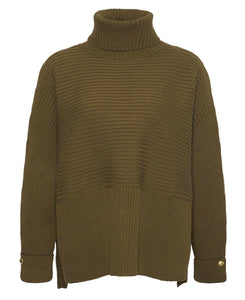 Barbour International Roberta Roll Neck Green