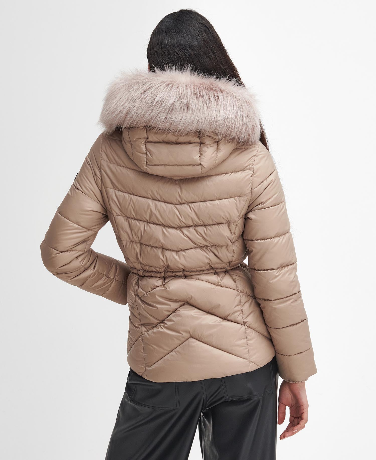 Barbour Island Quilted Jacket Beige