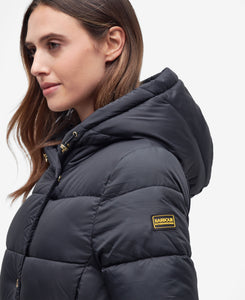 Barbour International Track Line Quilt Black