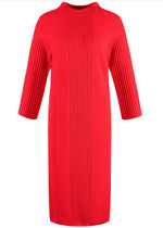 Load image into Gallery viewer, Gerry Weber Ribbed Knitted Dress Red
