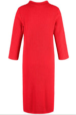 Load image into Gallery viewer, Gerry Weber Ribbed Knitted Dress Red
