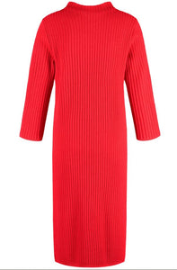 Gerry Weber Ribbed Knitted Dress Red