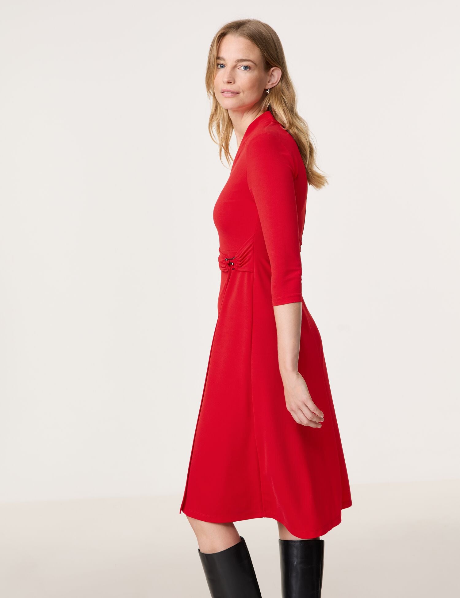 Gerry Weber Wrap Over Dress Red