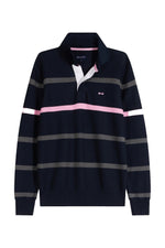 Load image into Gallery viewer, Eden Park Navy Striped Rugby Top Marine
