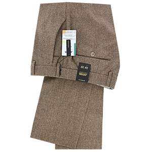 Meyer Exclusive Bonn Tweed Dress Brown Trousers Regular Leg