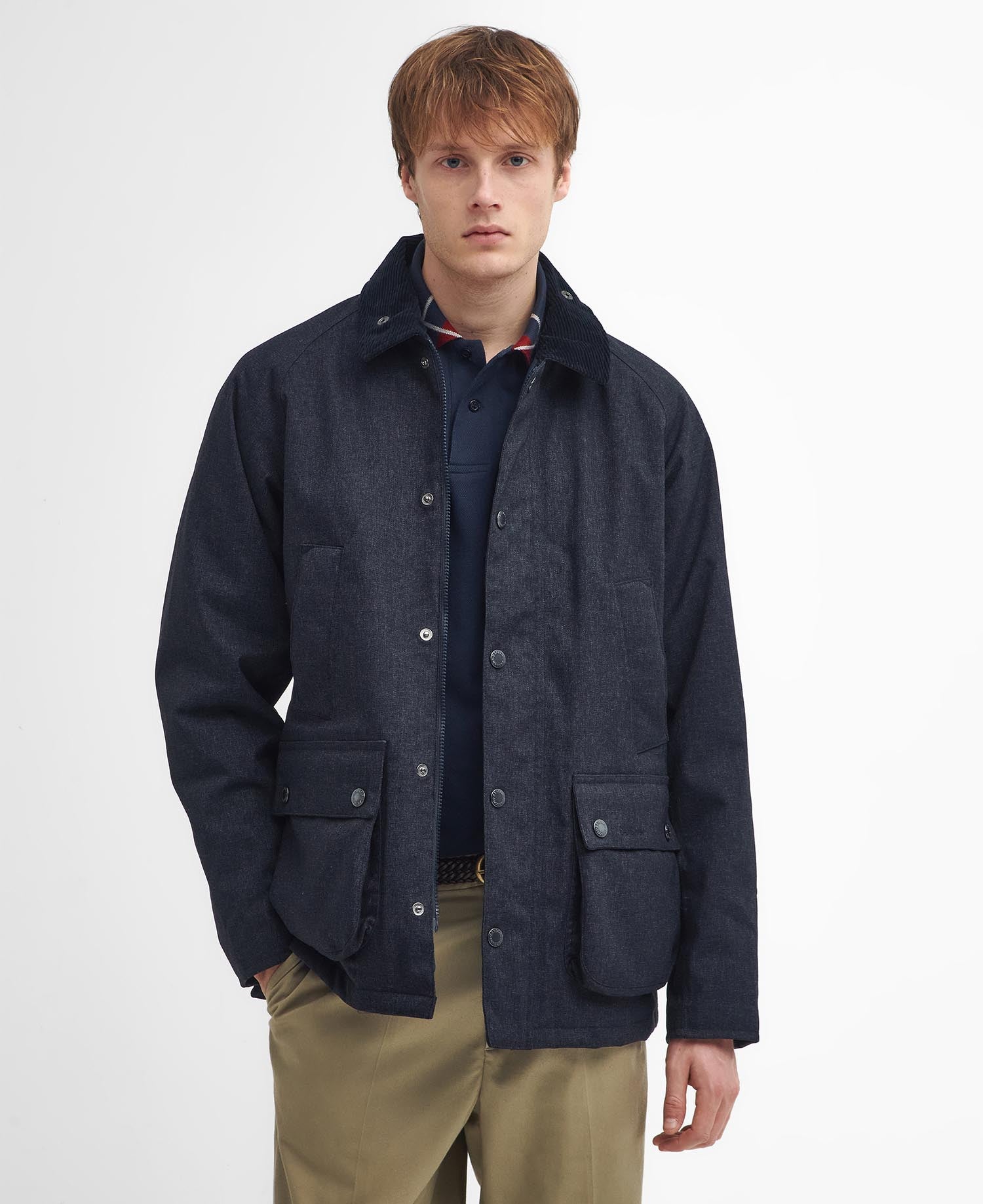 Barbour Winter Bedale Waterproof Jacket Navy