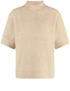 Gerry Weber Fluffy Short Jumper-CAMEL