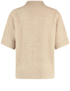 Gerry Weber Fluffy Short Jumper-CAMEL