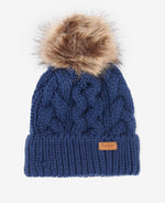 Load image into Gallery viewer, Barbour Penshaw Cable Knit Beanie -NAVY
