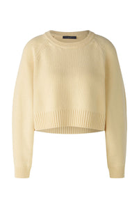 Oui Cropped Pullover -LEMON