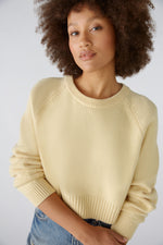 Load image into Gallery viewer, Oui Cropped Pullover -LEMON
