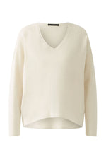 Load image into Gallery viewer, Oui Relaxed Jumper -OFF WHITE
