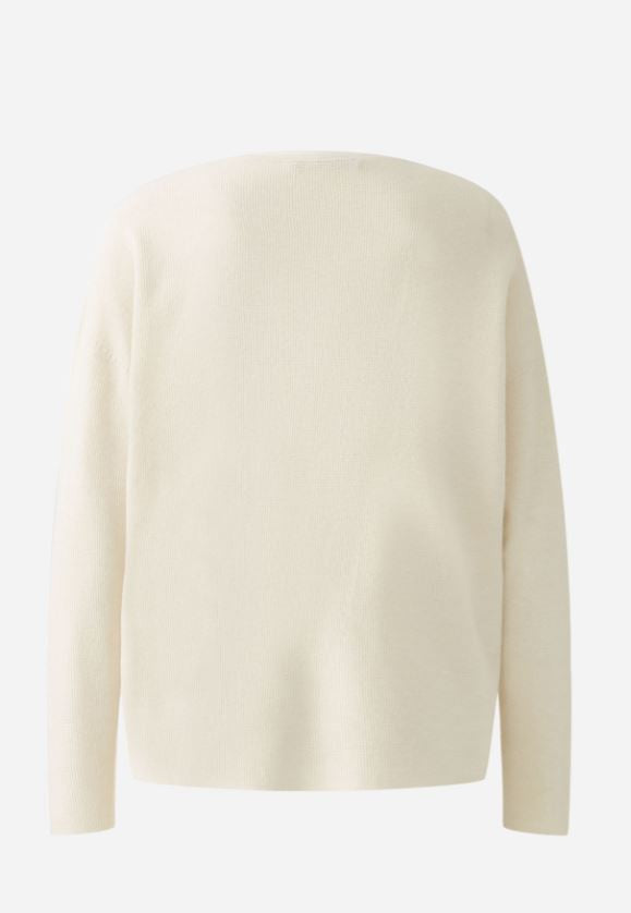 Oui Relaxed Jumper -OFF WHITE