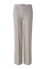 Load image into Gallery viewer, Oui Jersey Checked Trousers -BEIGE
